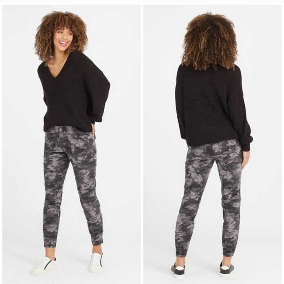SPANX camouflage print twill joggers size medium  NWT - Picture 16 of 16